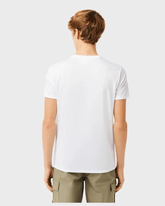 Remera Cuello Redondo Lacoste Blanca