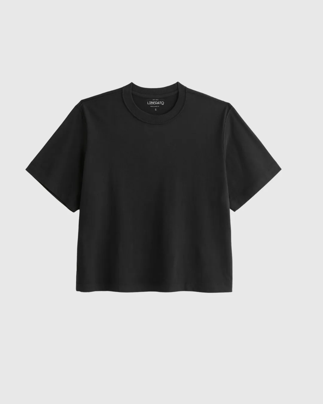 Remera Boxy Fit Premium 250Gsm Liberato Basics Negra