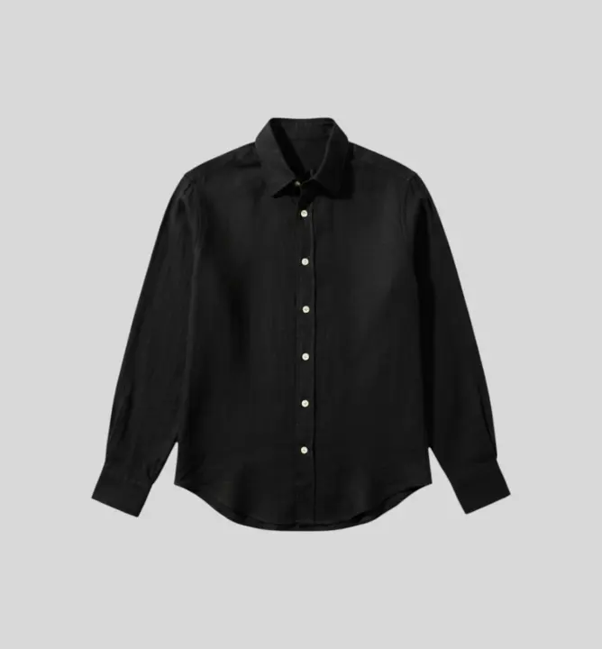 Camisa Liberato Mangas Largas Negra
