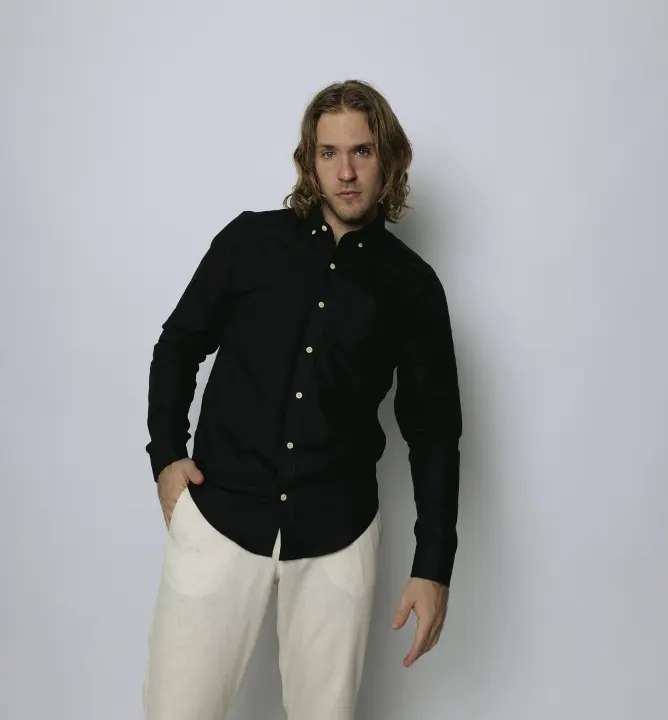 Camisa Liberato Basics Mangas Largas Negra