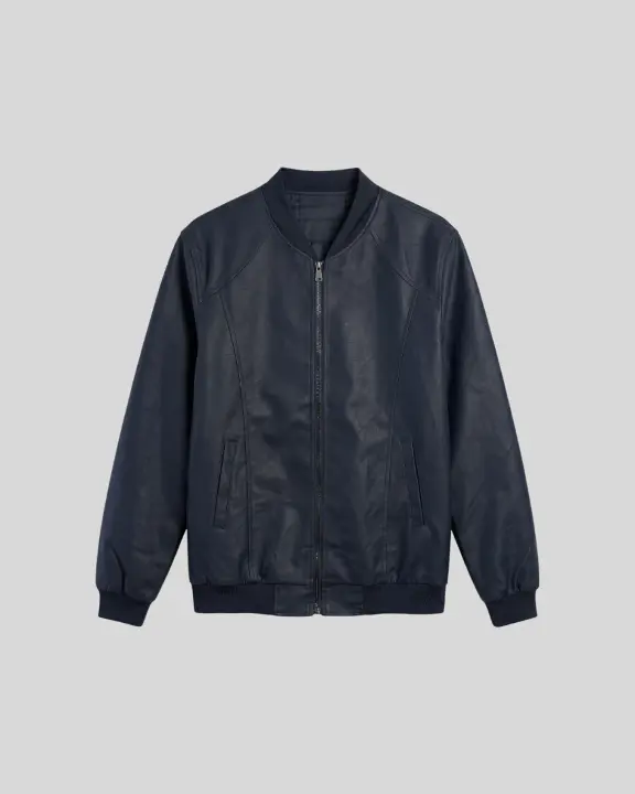 Bomberjacket Liberato Eco Cuero Negro