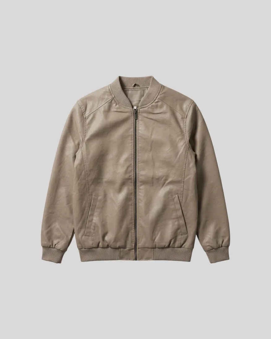 Bomberjacket Liberato Eco Cuero Beige