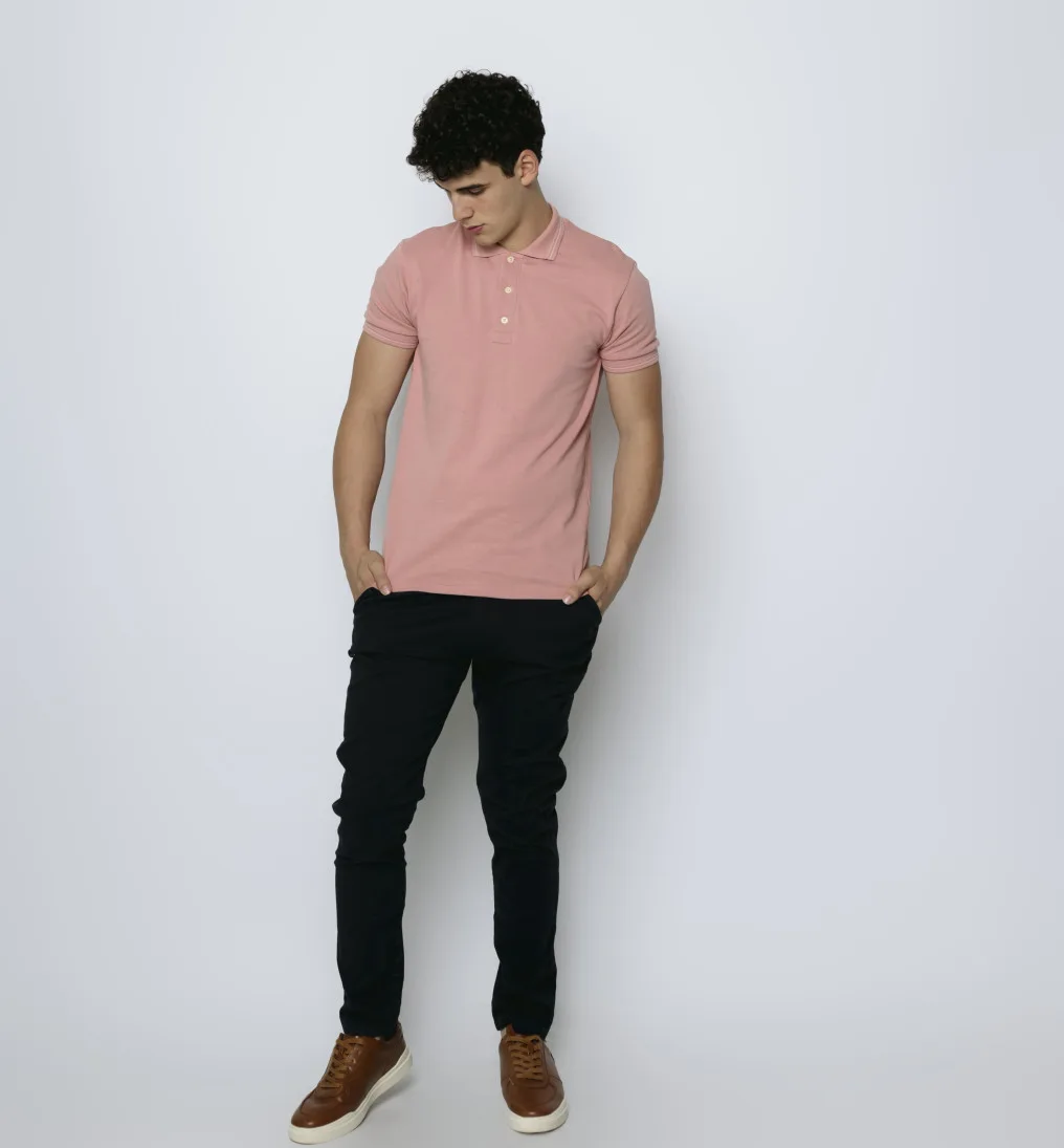 Pantalon Liberato Basics Con Goma Azul Marino