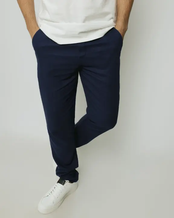 Pantalon Con Goma Liberato Azul Marino