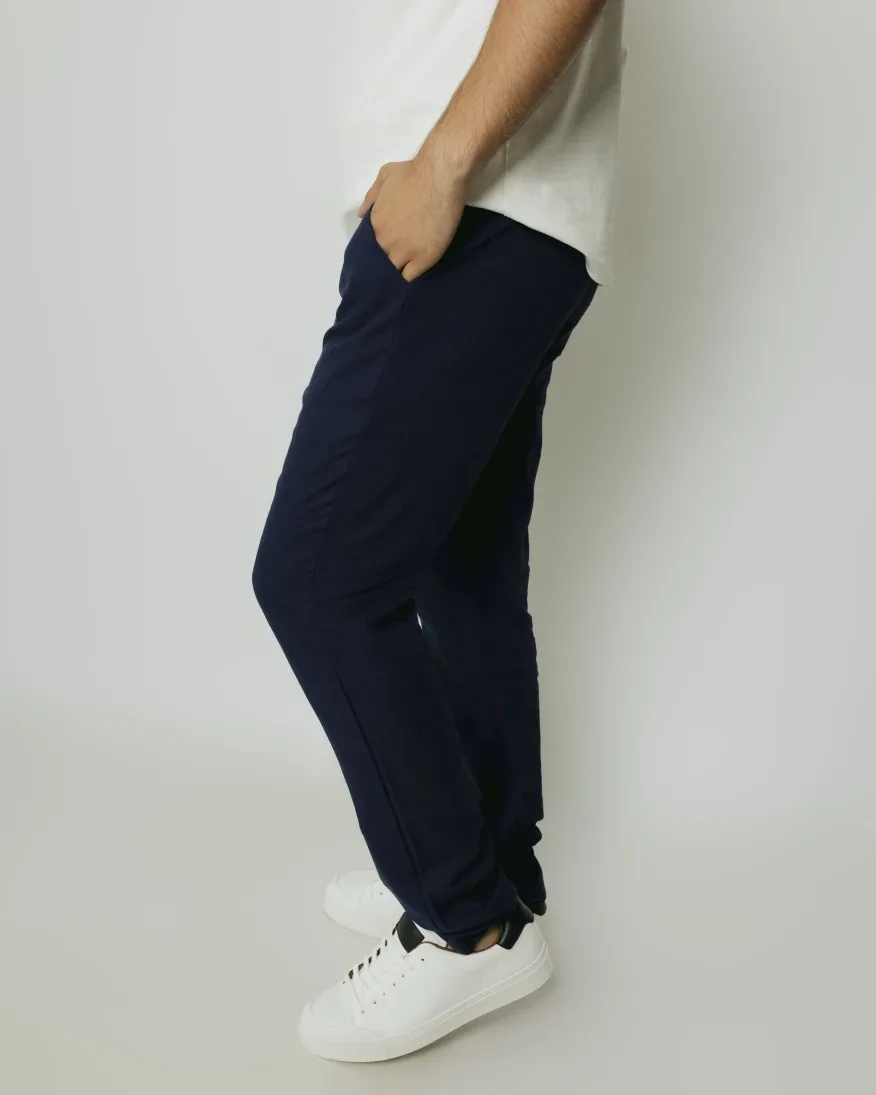 Pantalon Con Goma Liberato Azul Marino
