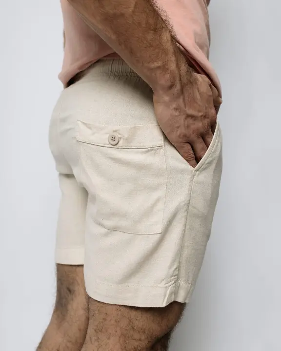 Bermuda Con Goma Liberato Basics Beige