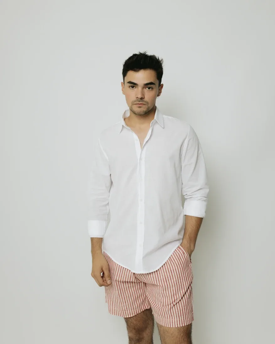 Short Con Goma Liberato De Lino Rayas Rojas