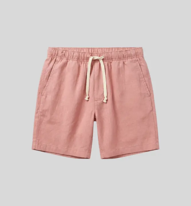 Bermuda Liberato Basics Con Goma De Lino Rosado