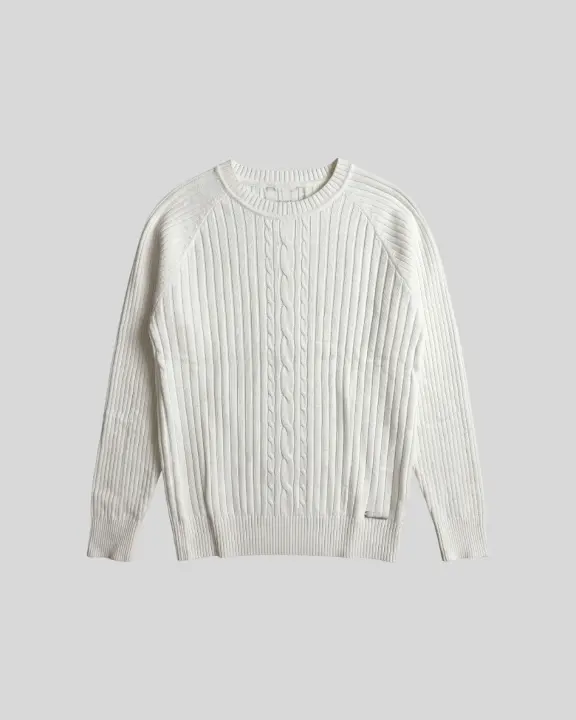 Sweater Liberato Cuello Redondo Blanco