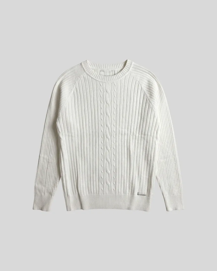 Sweater Liberato Cuello Redondo Blanco