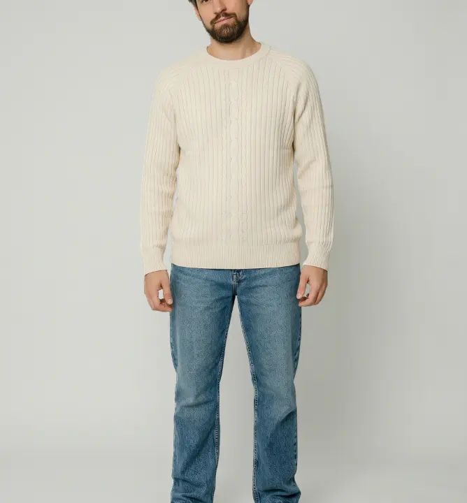 Sweater Liberato Cuello Redondo Beige