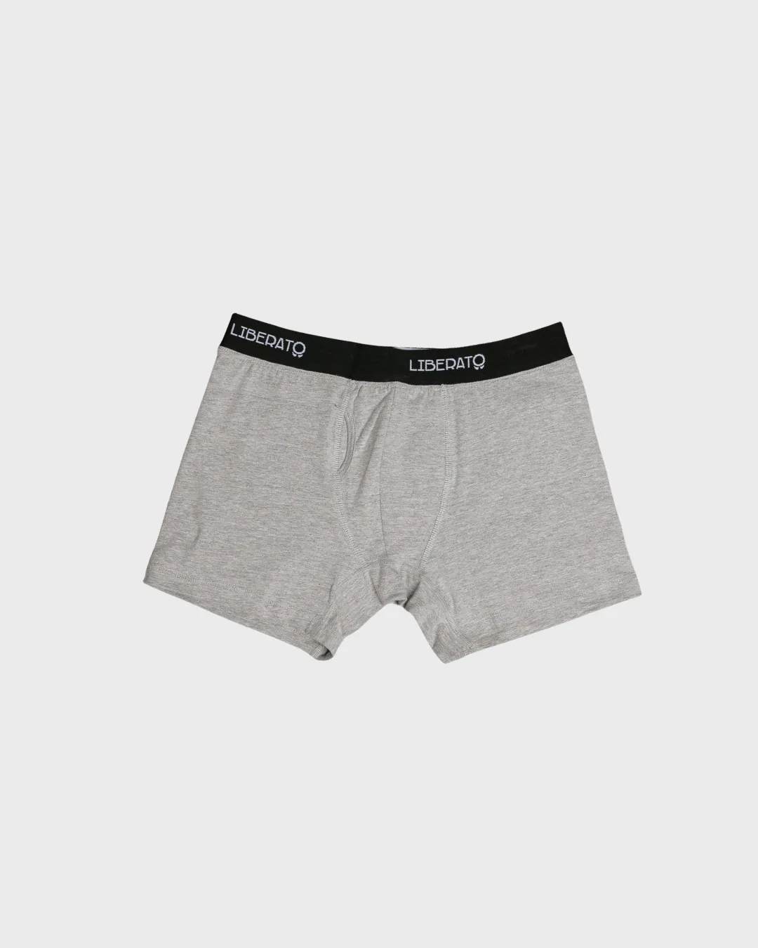 Boxer Liberato Basics Goma Negra Gris