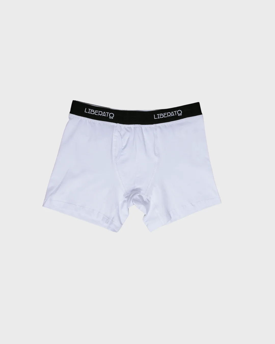 Boxer Liberato Basics Goma Negra  Blanco