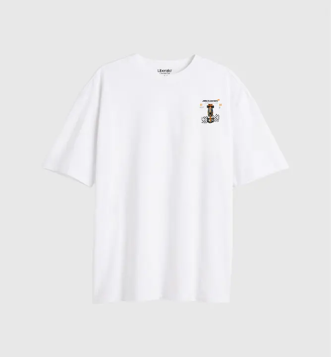 Remera Liberato Oversize Marfil Mclaren Racing