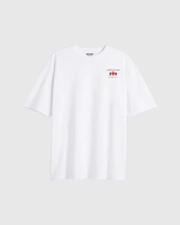 Remera Liberato Oversize Marfil Scuderia Ferrari
